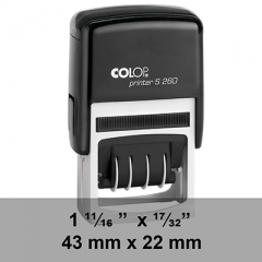 étampe Colop Printer Dateur S260 sur mesure dim
