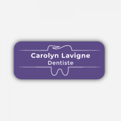 Illustration Name tag - Plastic - Standard shape - dentist - Inspiration 239