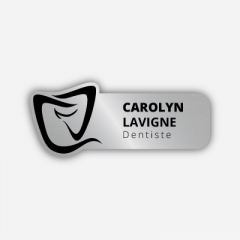 Illustration Name tag - Plastic - Custom shape - dentist - Inspiration 253