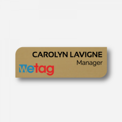Name tag - Metal - Custom shape - Inspiration 108