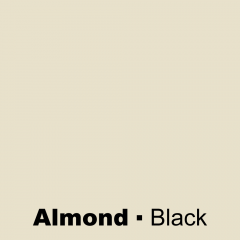 Name plate - Engraved plastic - Almond / Engraved Black