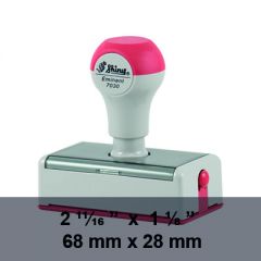 Etampe personnalisée shiny 7030 dimension