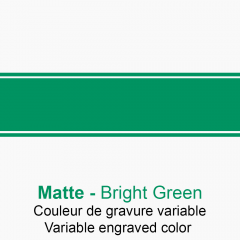Plaque Signalétique - Plastique Gravé Au Verso - Matte Bright Green