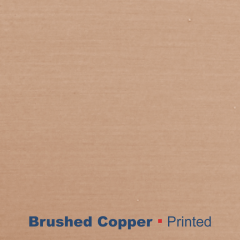 metal printed brushed cooper Wetag