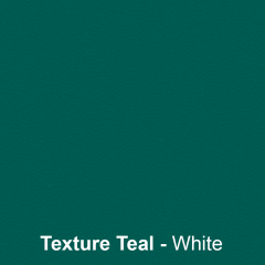 plaque signalétique - plastique gravé texturé - Teal Blanc